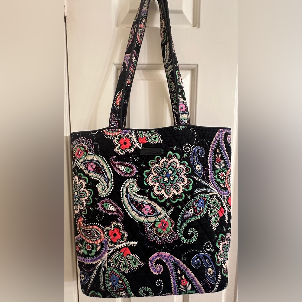 Vera Bradley Tote Bag Paisley Black